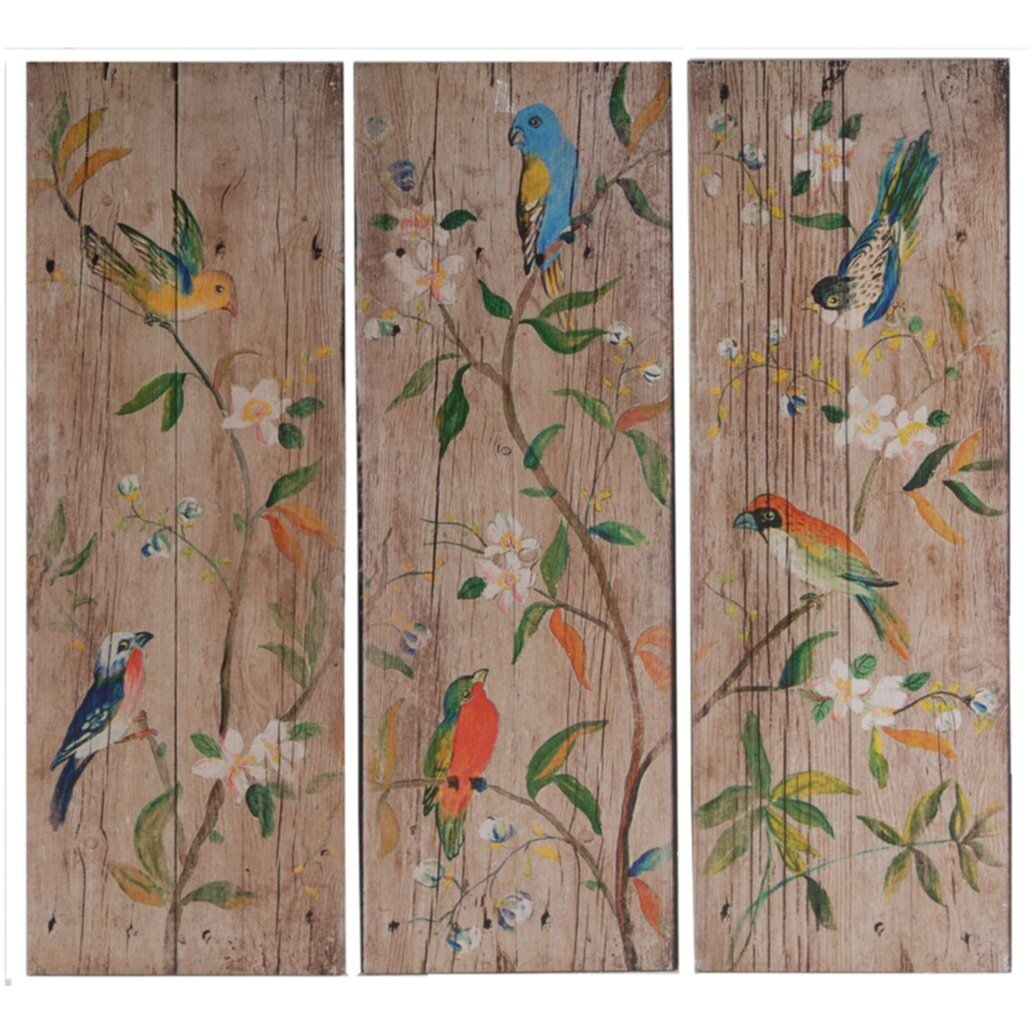 Декоративная настенная панель Palladian левая "Две птицы на ветках" - изображение 2