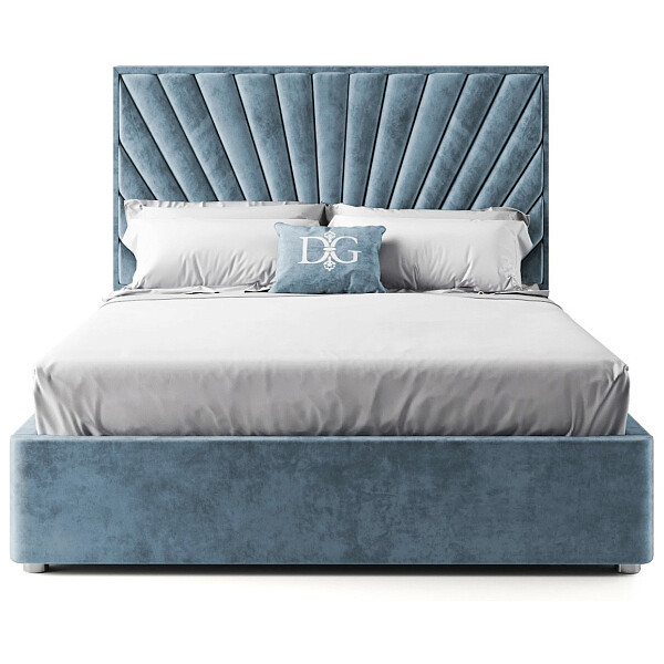 Кровать полутораспальная 140х200 голубая Sicilia - изображение 1