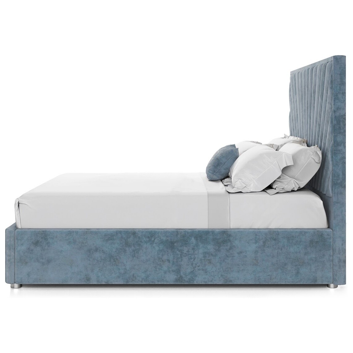 Кровать полутораспальная 140х200 голубая Sicilia - изображение 3