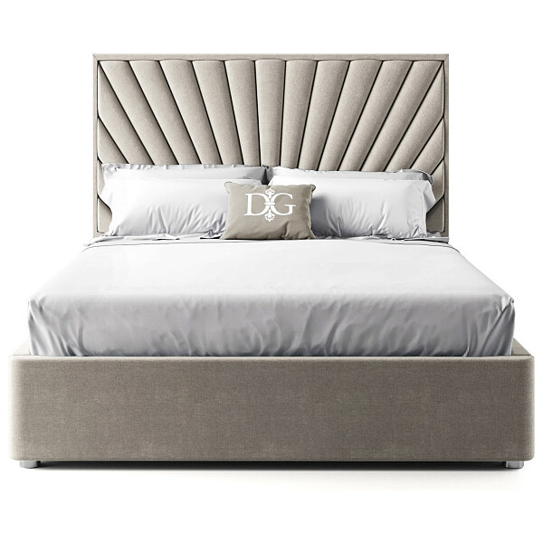 Кровать двуспальная 180х200 бежевая Sicilia - изображение 1