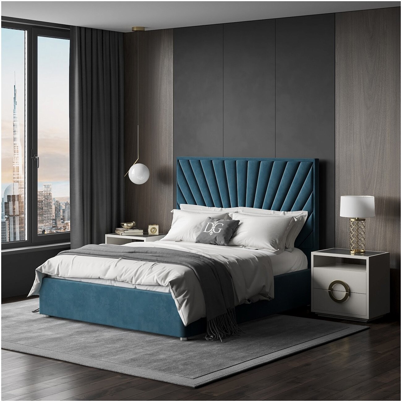 Кровать евро 200х200 изумруд Sicilia - изображение 2