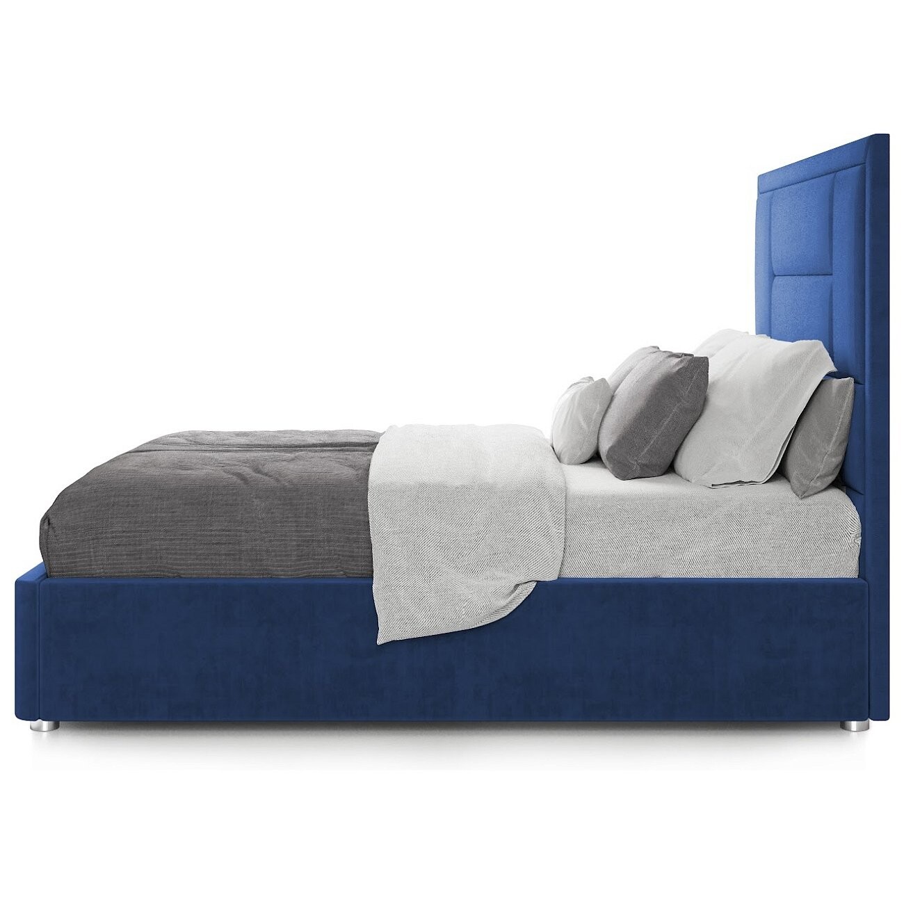 Кровать двуспальная 160х200 синяя "Токио" - изображение 3