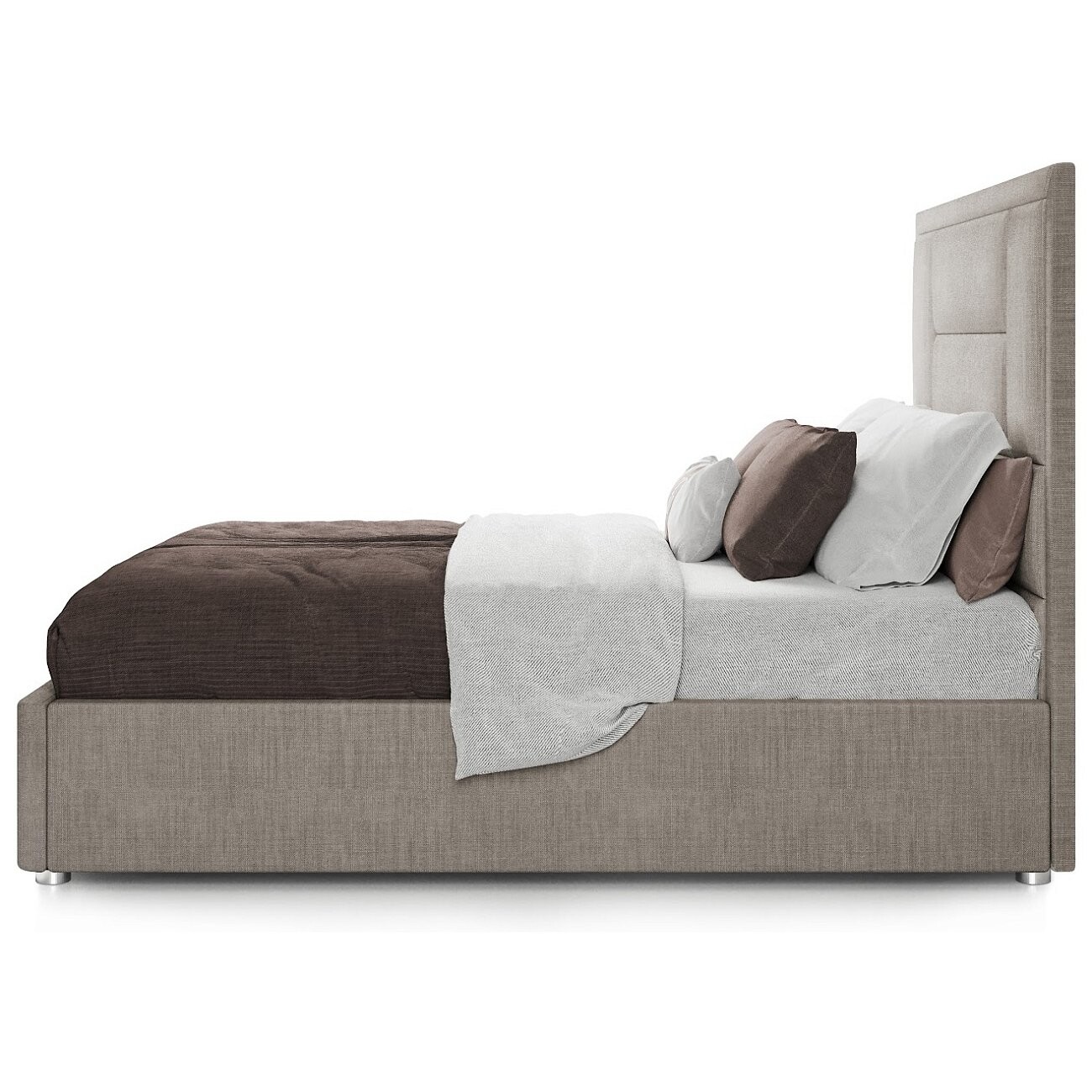 Кровать двуспальная 180х200 коричневая "Токио" - изображение 3