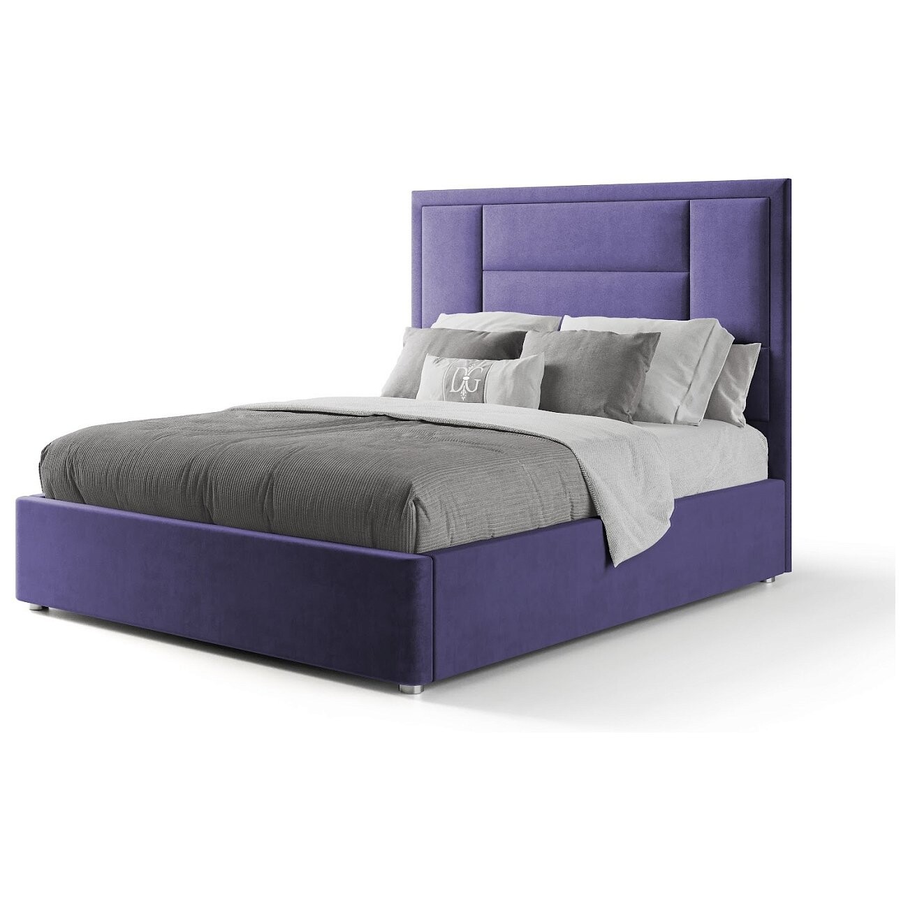 Кровать двуспальная 180х200 фиолетовая "Токио" - изображение 2