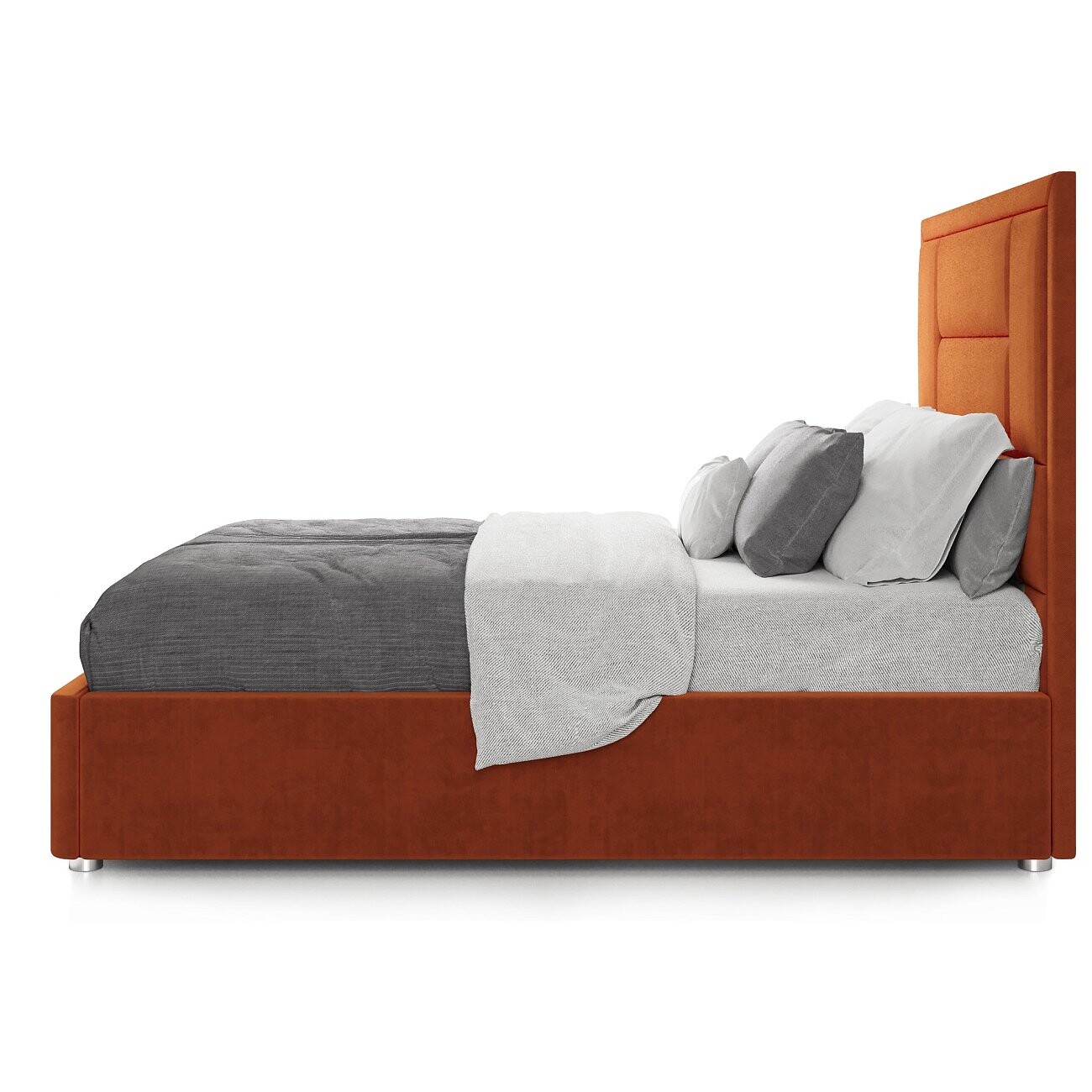 Кровать евро 200х200 оранжевая "Токио" - изображение 5