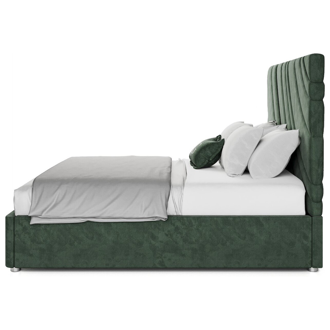 Кровать двуспальная 180х200 зеленая Celine - изображение 5