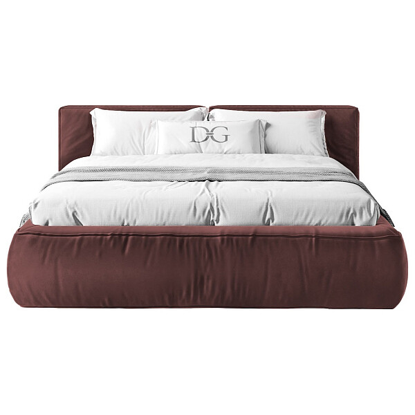 Кровать двуспальная 180х200 красная "Хантер" - изображение 1