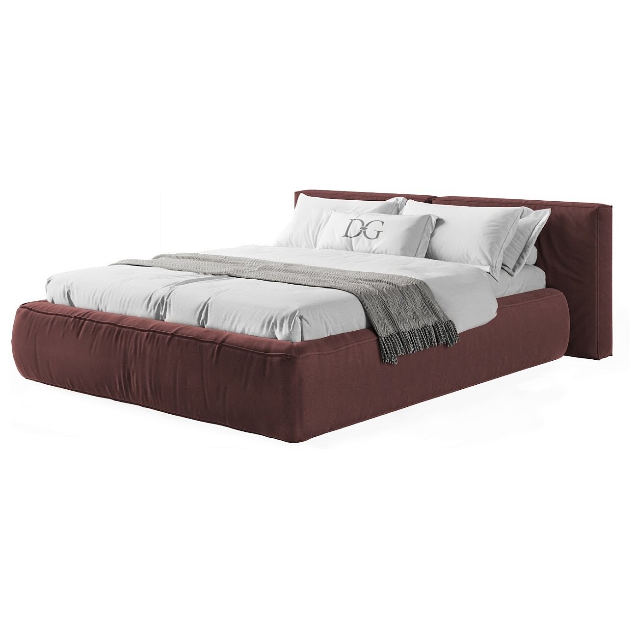 Кровать двуспальная 180х200 красная "Хантер" - изображение 2