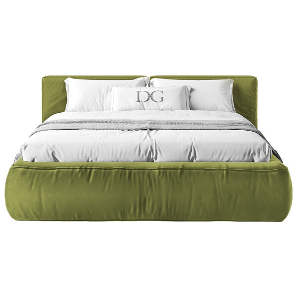 Кровать двуспальная 160х200 зеленая "Хантер" - изображение 1