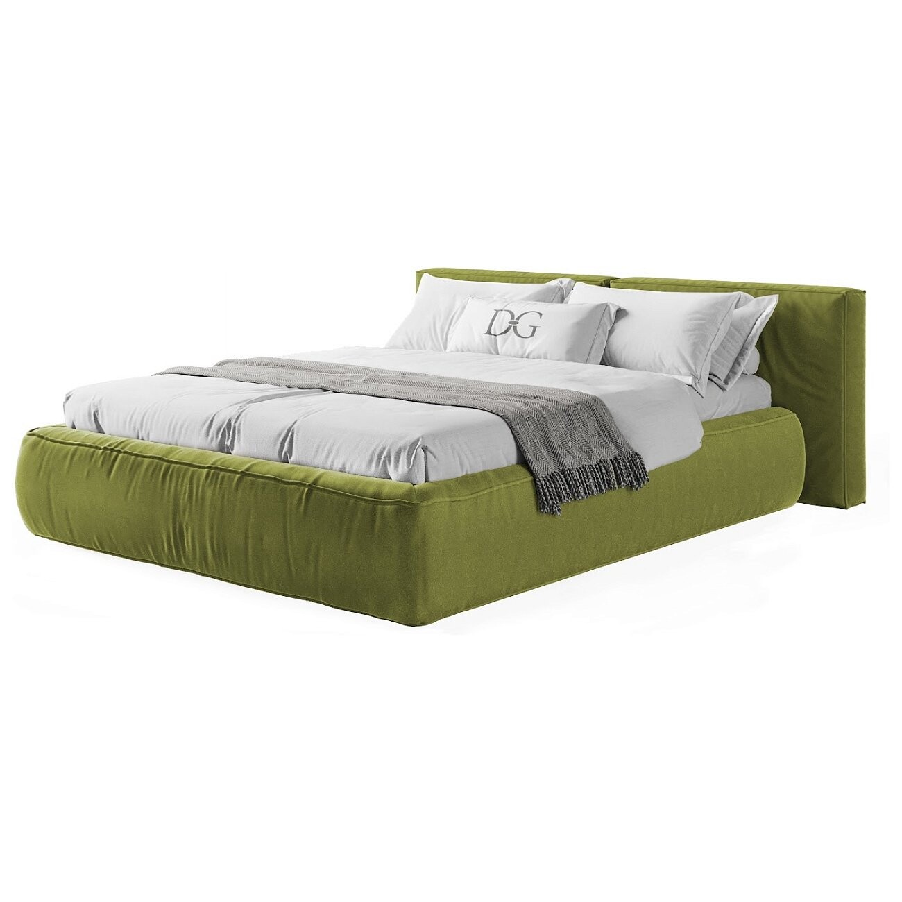 Кровать двуспальная 160х200 зеленая "Хантер" - изображение 2