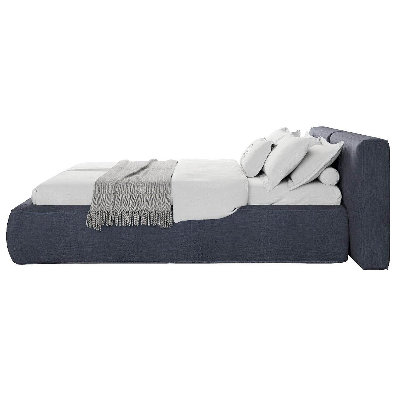 Кровать двуспальная 180х200 синяя "Хантер" - изображение 3