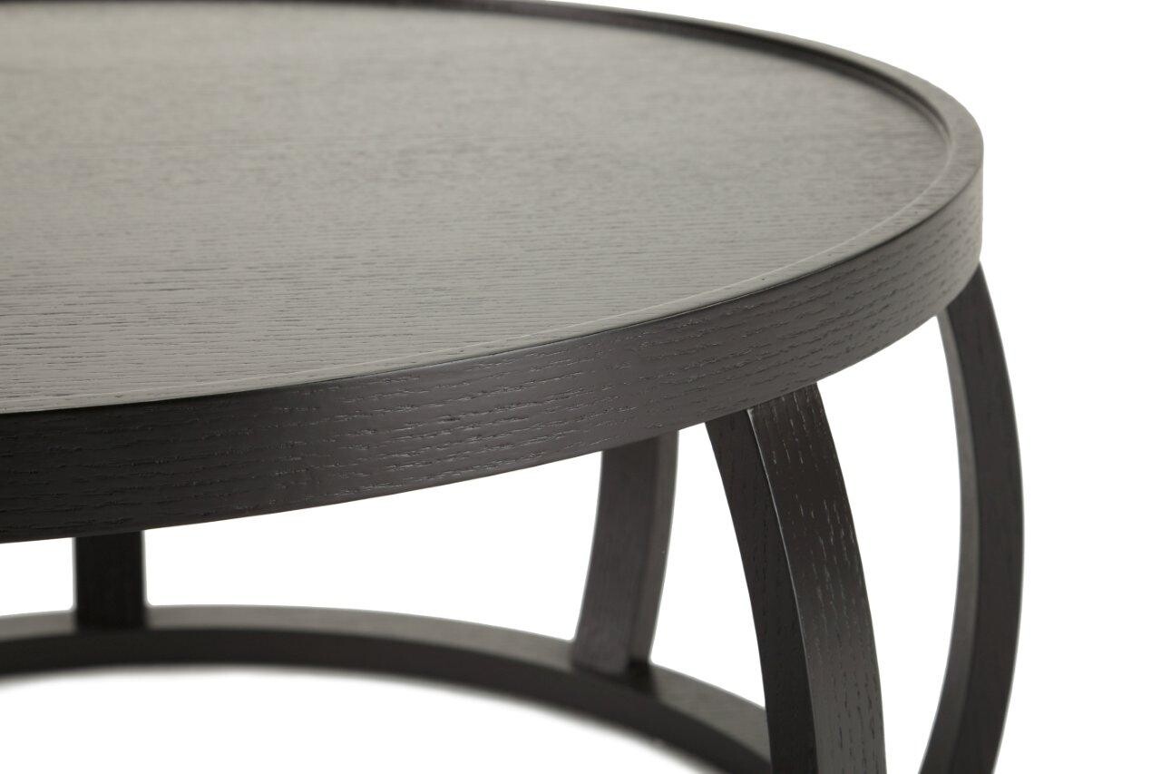 Журнальный столик круглый черный 80 см Santos - изображение 2