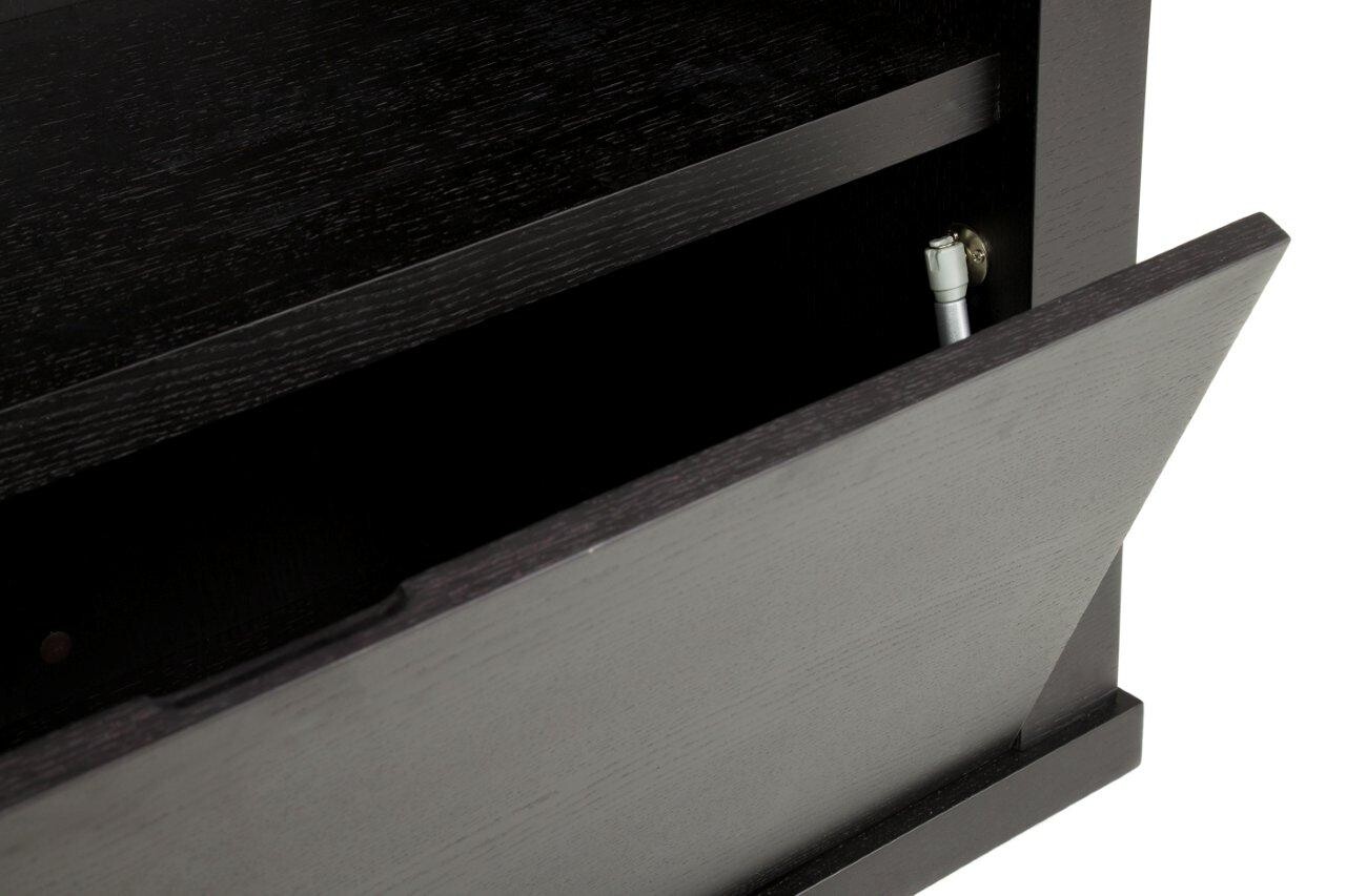 Шкаф с полками черный Marvin - изображение 3