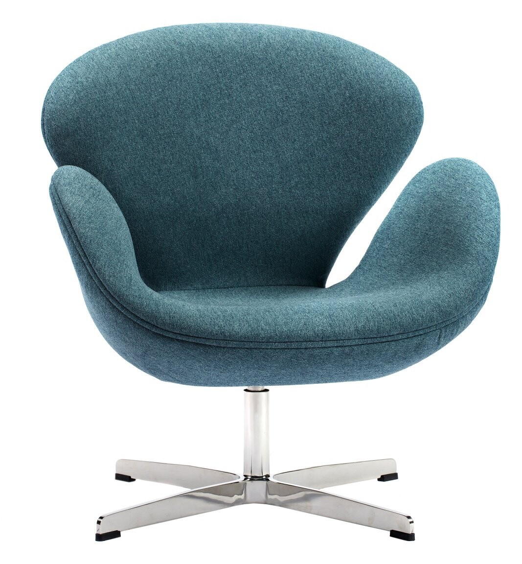 Кресло дизайнерское сине-зеленое Swan Chair - изображение 6