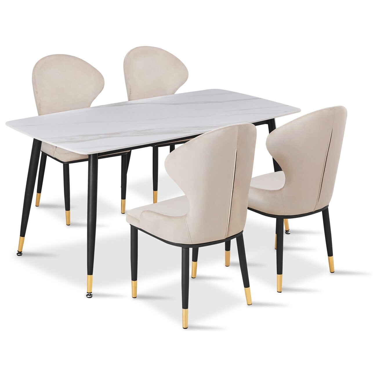 Стул обеденный велюр бежевый "Констанция" DC-3033casa - изображение 6