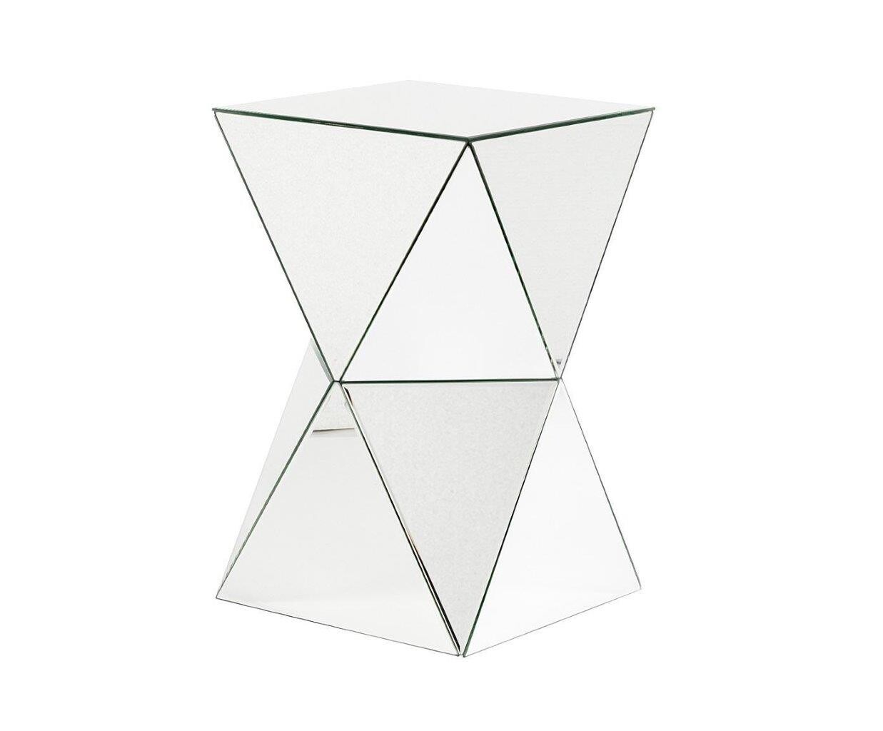 Приставной столик зеркальный с фигурным основанием Verge - изображение 2