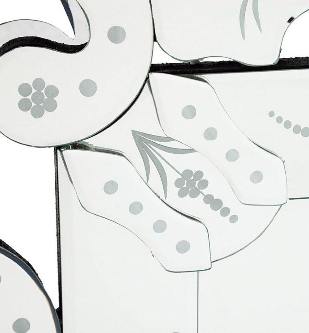 Зеркало прямоугольное настенное серебро Margaux - изображение 2