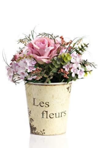 Искусственные цветы в горшке Provence 14х30х14 см