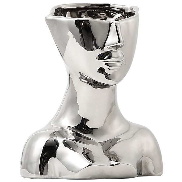Ваза керамическая серебро Alien body ornaments - изображение 2