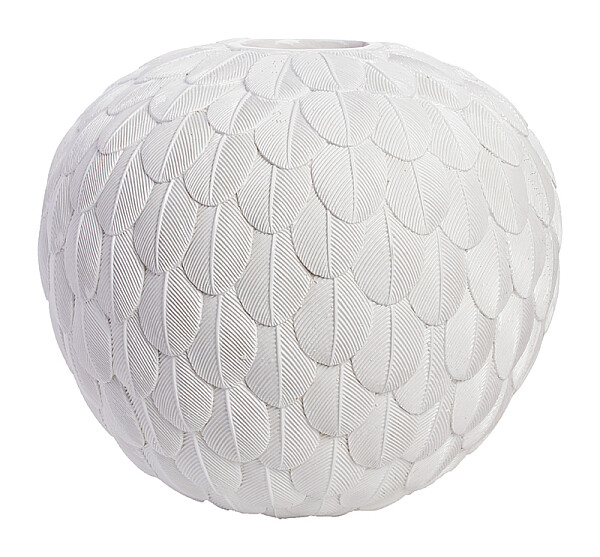 Ваза белая декоративная 48х18 см Elegant White - изображение 1