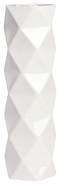 Ваза декоративная белая 36 см Allure Silver Tall - изображение 1