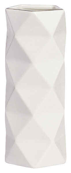 Ваза декоративная белая 28 см Allure Silver Medium - изображение 1