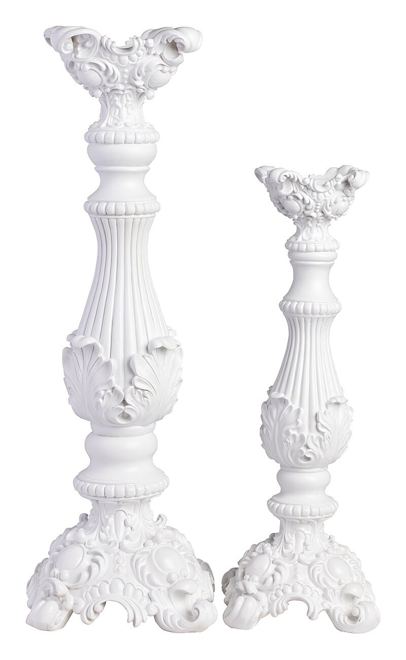 Подсвечник белый большой Jasmin Grand - изображение 2