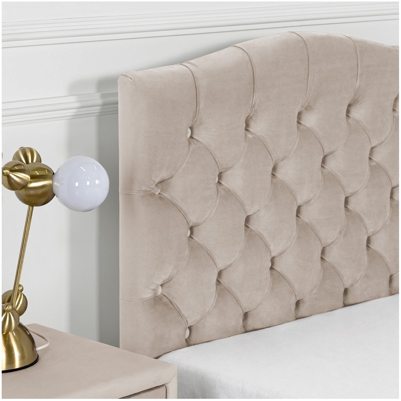 Кровать односпальная с подъемным механизмом и ящиком для белья 90х200 кремовая Грация - изображение 4