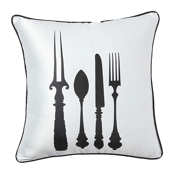 Подушка со столовыми приборами Tableware White - изображение 1