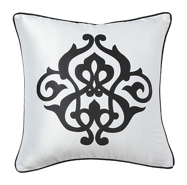 Подушка с геральдическими лилиями  Fleur de Lys White I - изображение 1