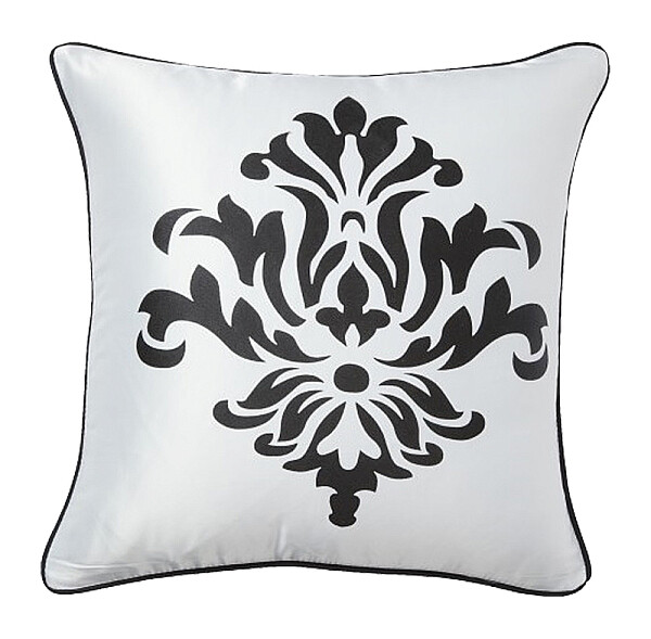 Подушка с геральдическими лилиями Fleur de Lys II White - изображение 1