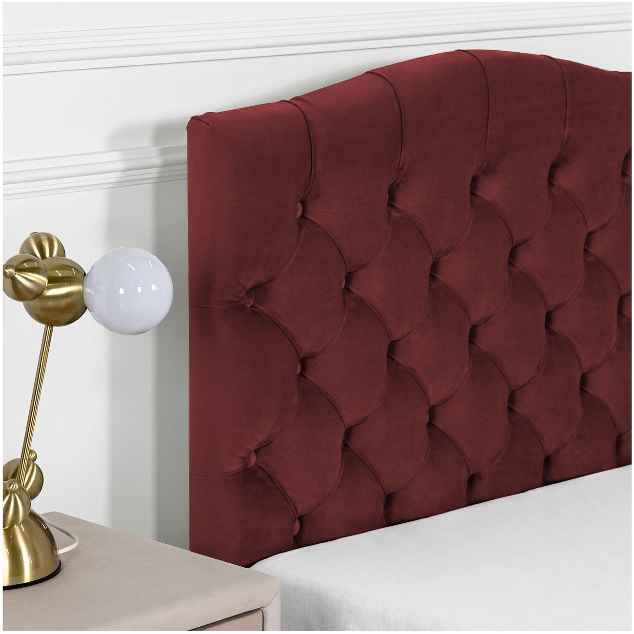 Кровать односпальная с подъемным механизмом 90х200 рубиново-красная "Грация" - изображение 4