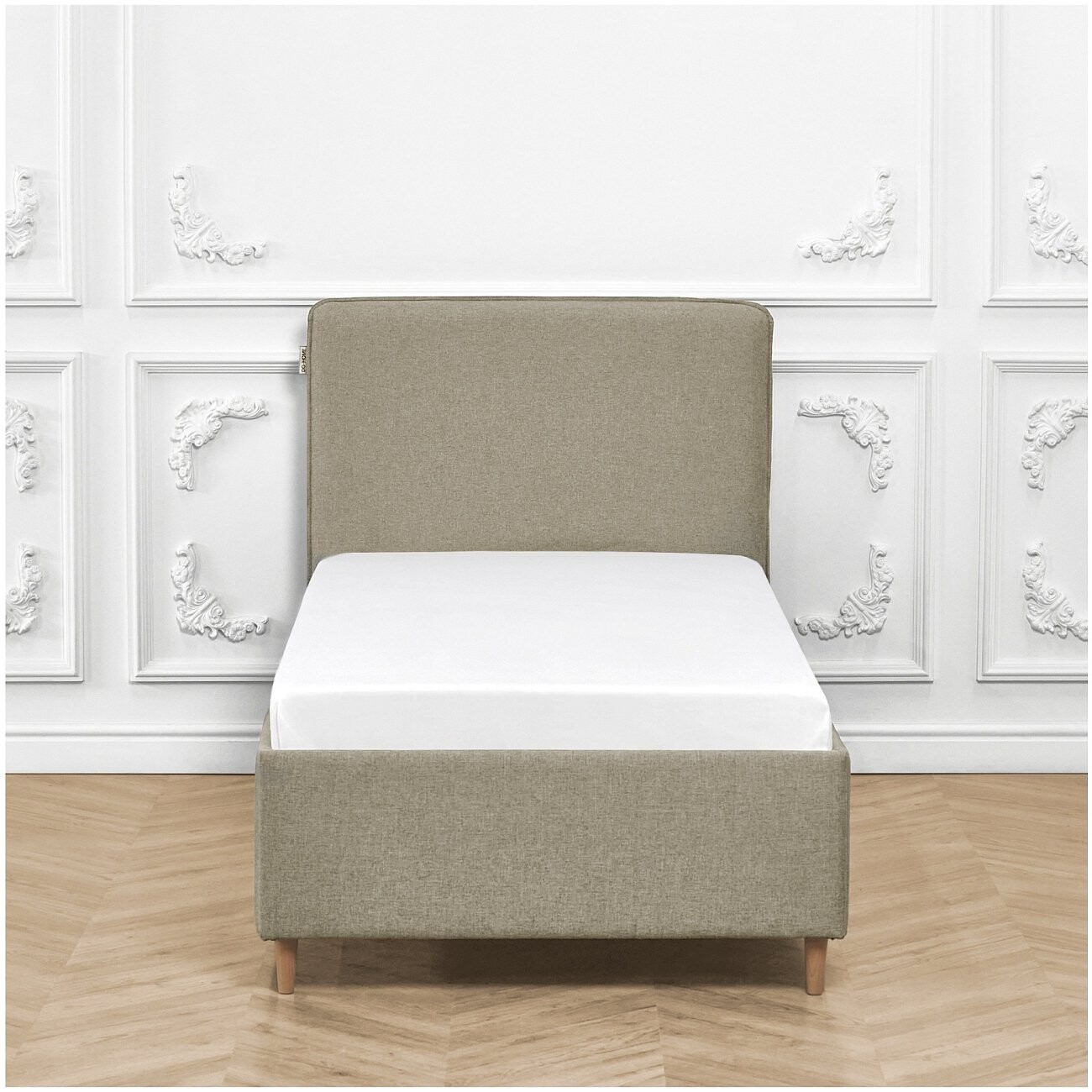 Кровать односпальная с ортопедическим основанием 90х200 коричневая Costa - изображение 5