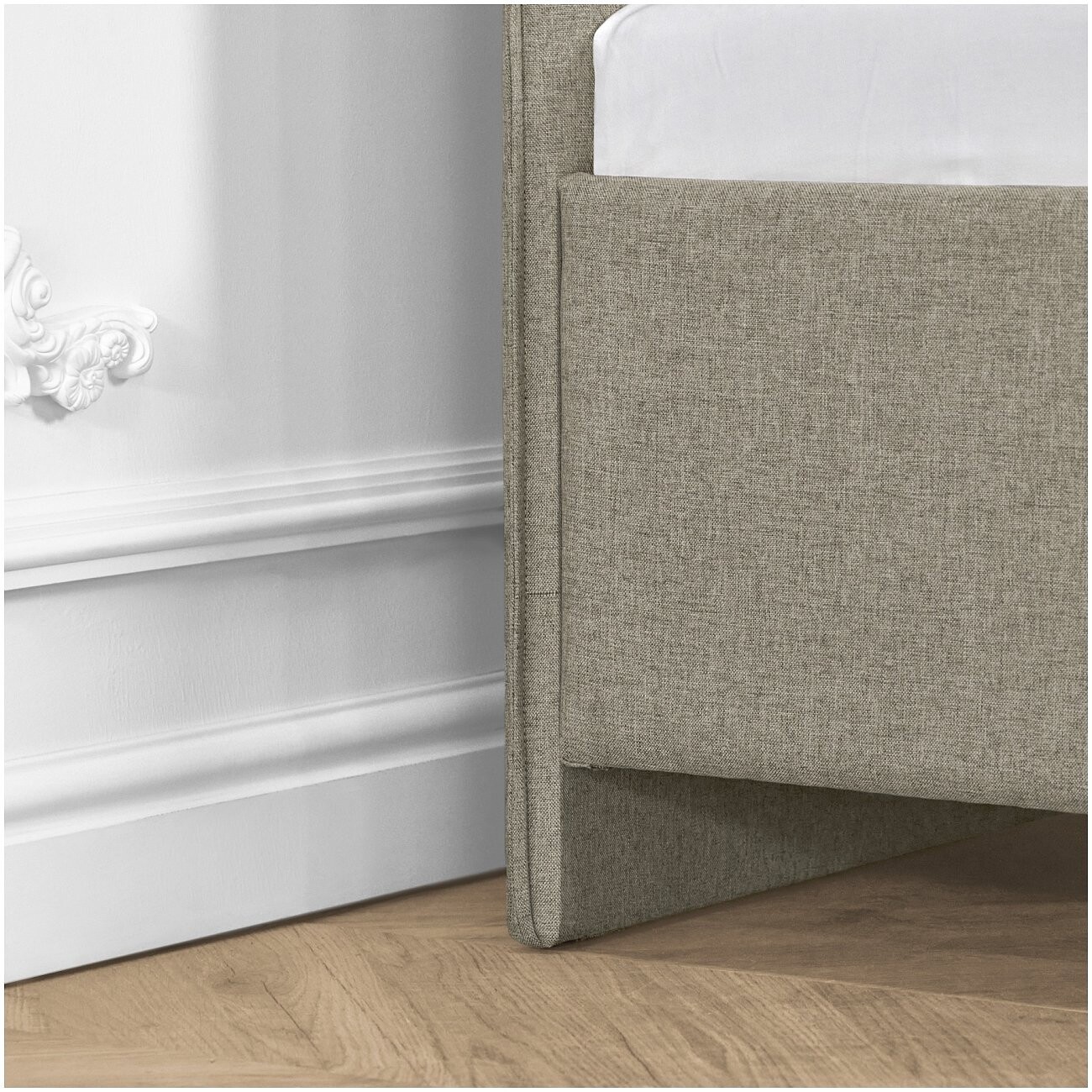 Кровать односпальная с ортопедическим основанием 90х200 коричневая Costa - изображение 8