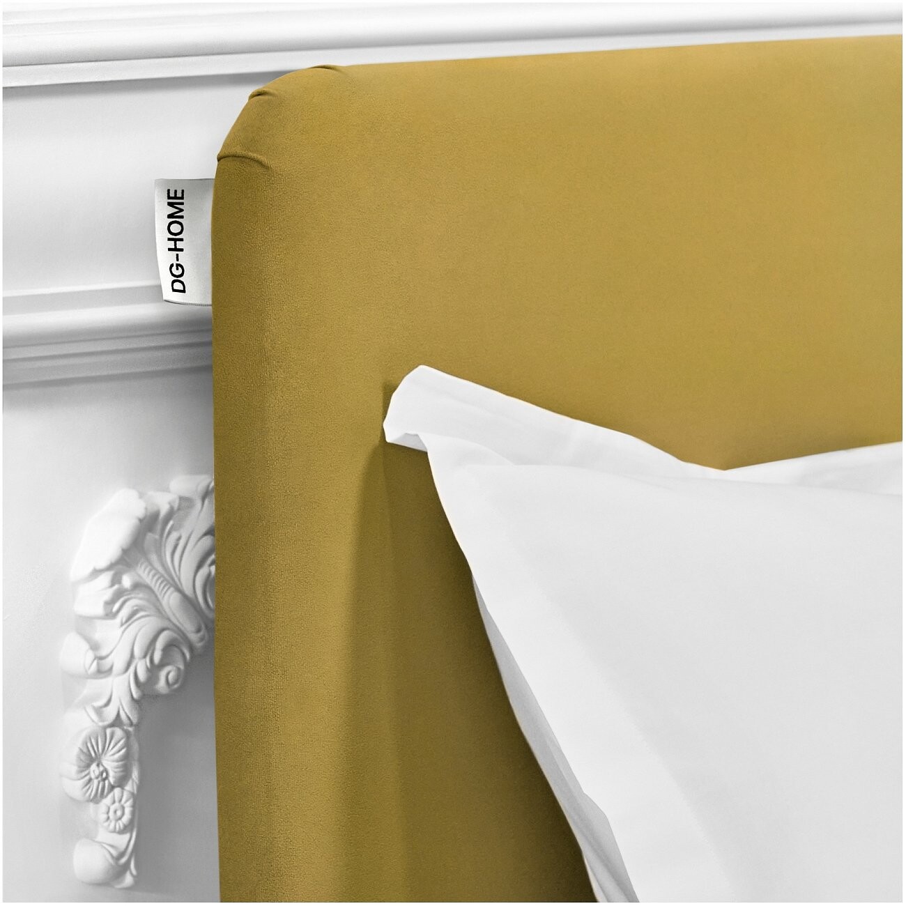 Кровать полутораспальная с ортопедическим основанием 120х200 светло-горчичный "Сканди" - изображение 3