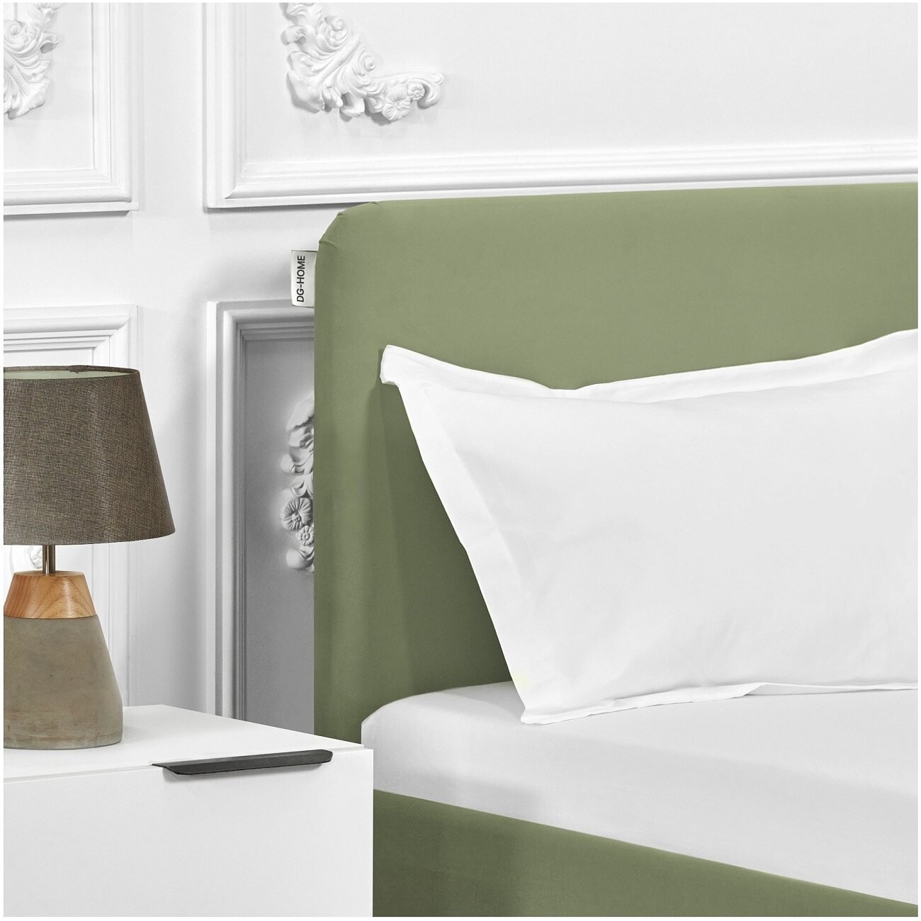 Кровать полутораспальная с ортопедическим основанием 120х200 светло-зеленый "Сканди" - изображение 9