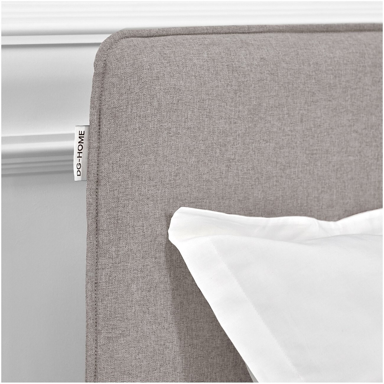 Кровать односпальная с ортопедическим основанием и высокими ножками 90х200 серая Costa - изображение 3