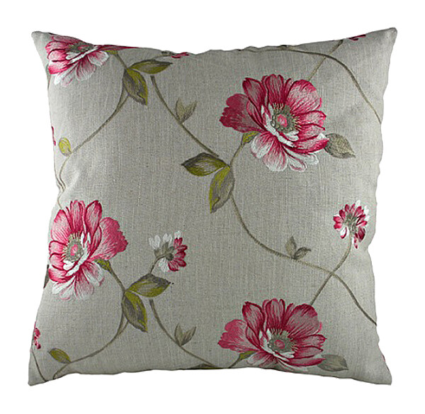 Подушка с цветочным орнаментом Pink Flowers - изображение 1