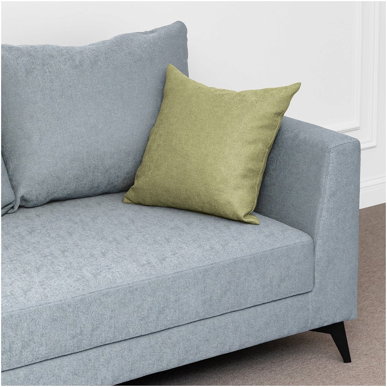 Диван прямой двухместный голубой "Марсель" - изображение 3