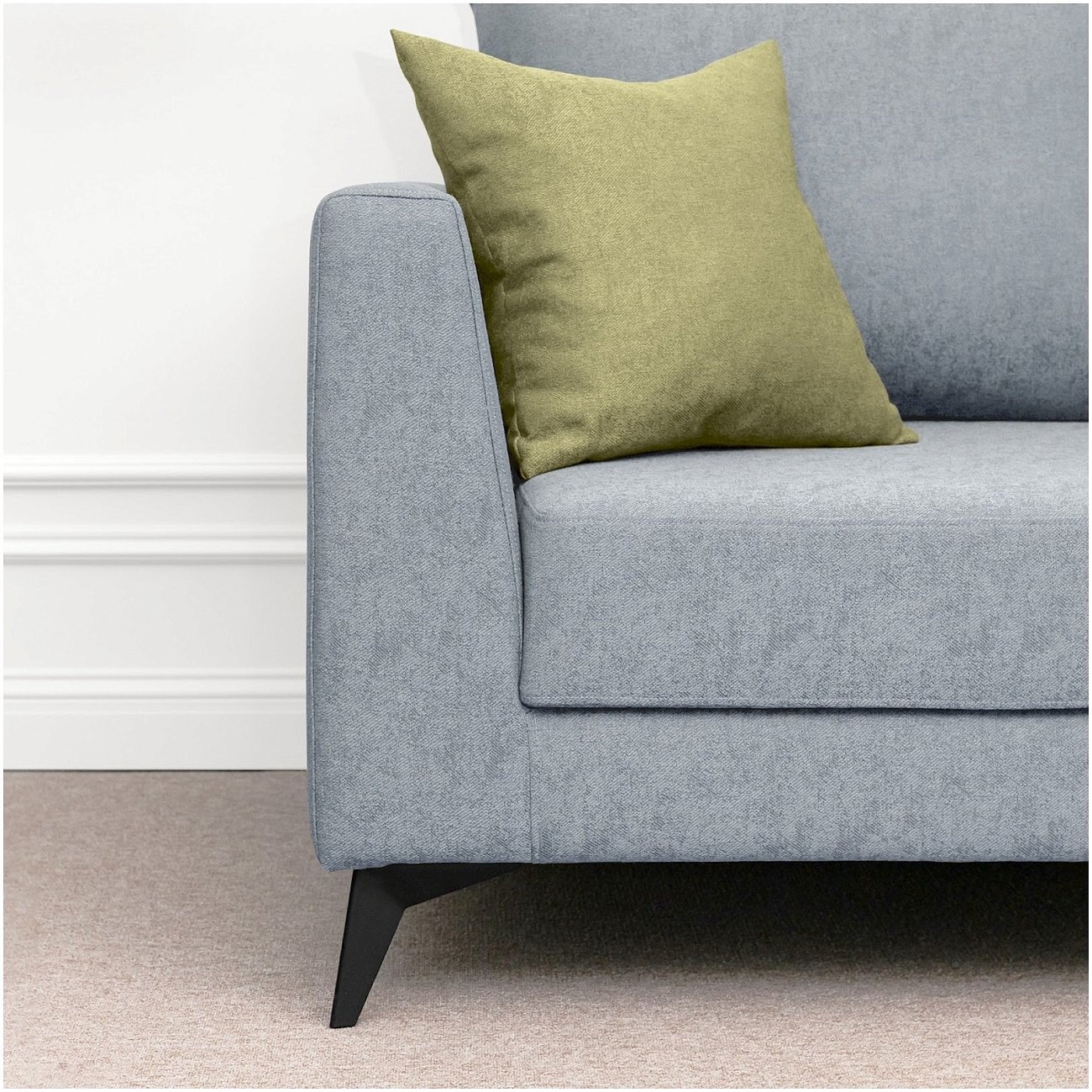 Диван прямой двухместный голубой "Марсель" - изображение 5