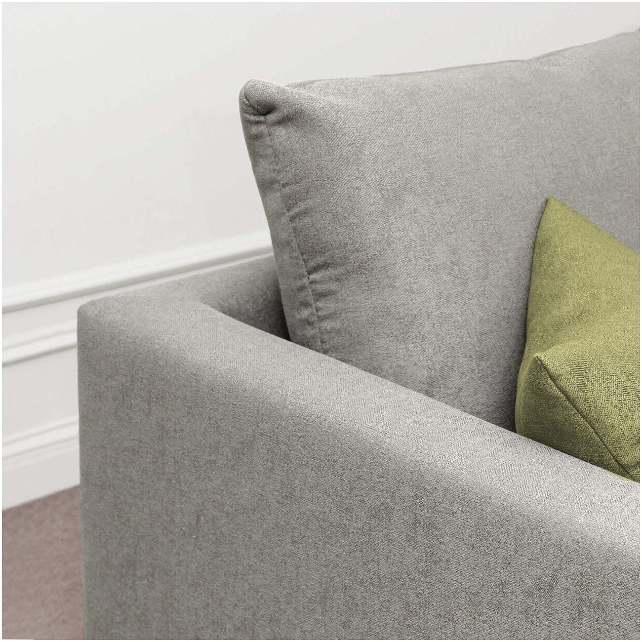 Диван прямой двухместный серый "Марсель" - изображение 4