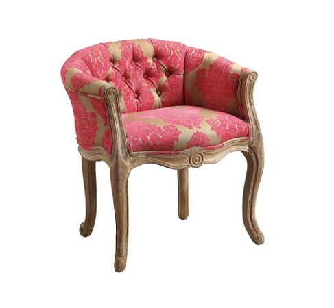 Кресло с мягкими подлокотниками розовое Cabriole Elizabeth - изображение 2