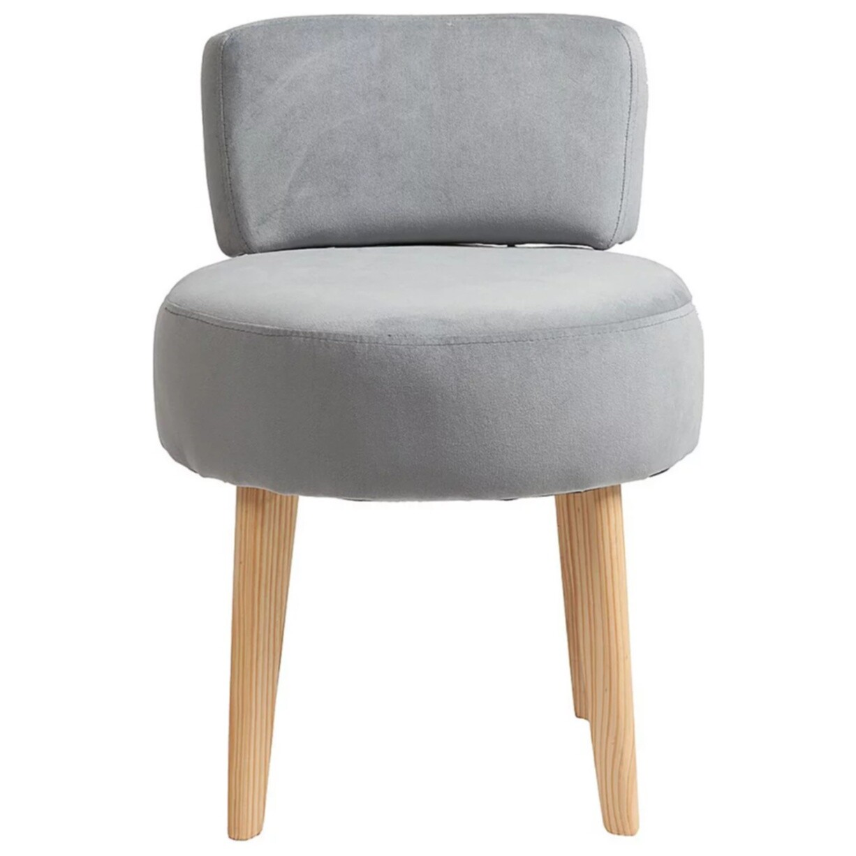 Стул на деревянных ножках светло-серый Lordinio - изображение 2