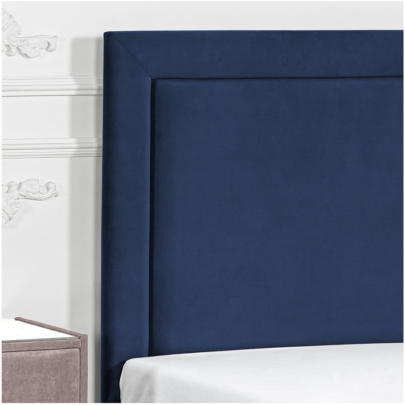 Кровать подростковая с подъемным механизмом и ящиком для белья 90х200 темно-синяя Мелисса - изображение 3