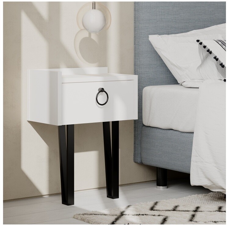 LF-22 Bedside Table/прикроватный столик. Тумба прикроватная в современном стиле. Прикроватная тумба в скандинавском стиле. Тумба прикроватная на ножках современная.