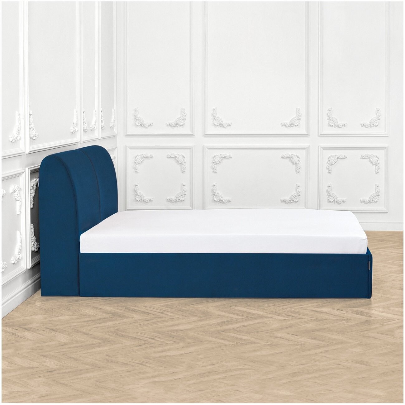 Кровать полутораспальная с подъемным механизмом и ящиком для белья 140х200 капри "Альба" - изображение 11