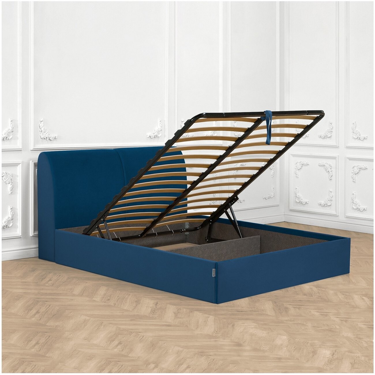 Кровать полутораспальная с подъемным механизмом и ящиком для белья 140х200 капри "Альба" - изображение 3