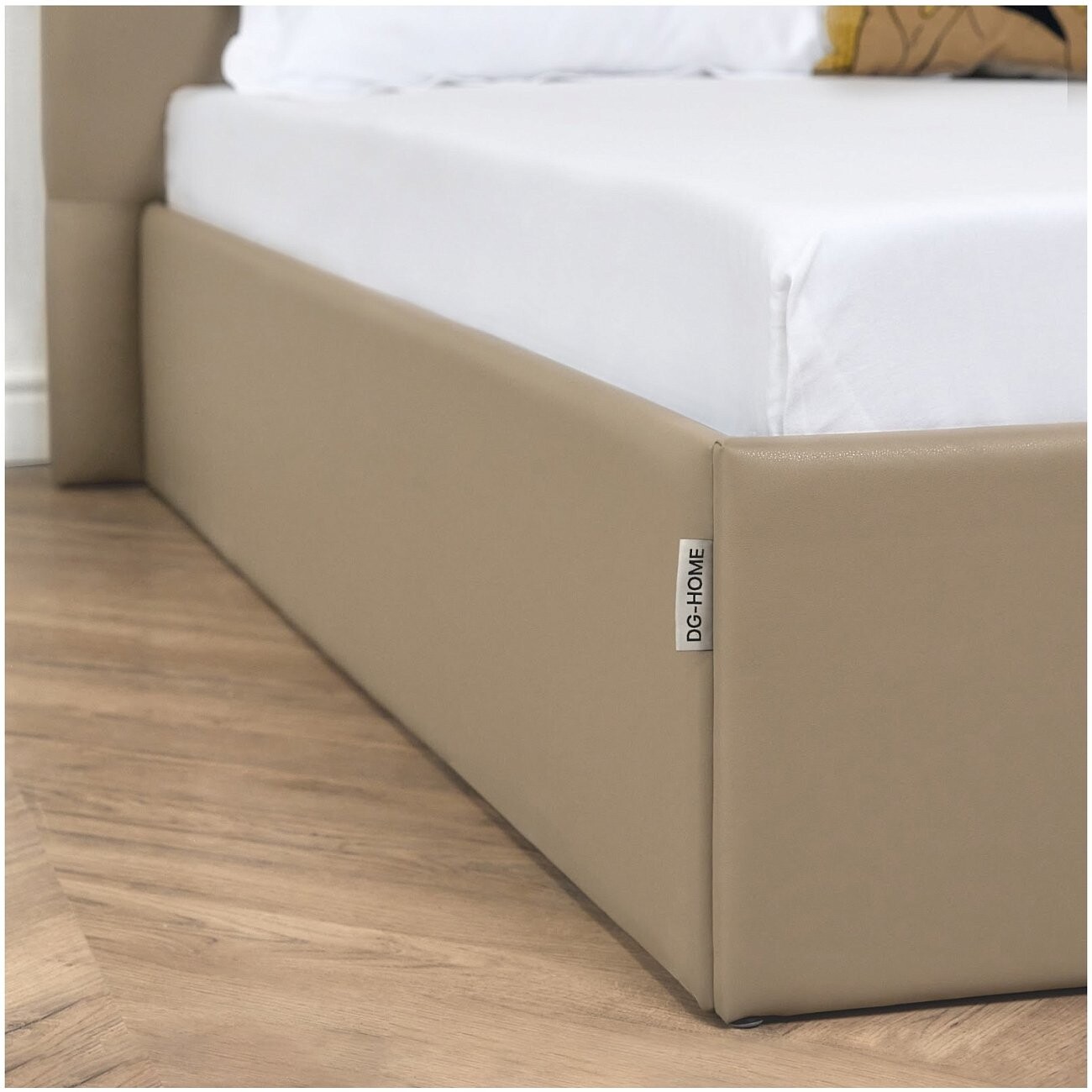 Кровать полутораспальная с подъемным механизмом и ящиком для белья 120х200 бронзовая "Наоми" - изображение 9