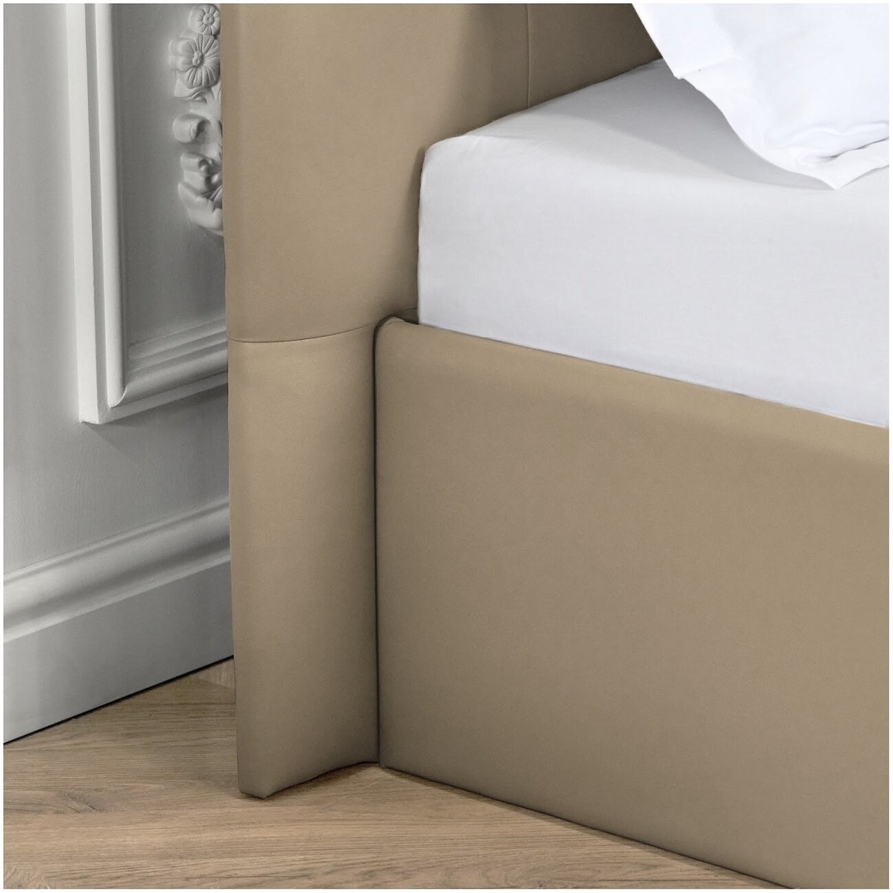 Кровать полутораспальная с подъемным механизмом и ящиком для белья 140х200 бронзовая "Наоми" - изображение 10