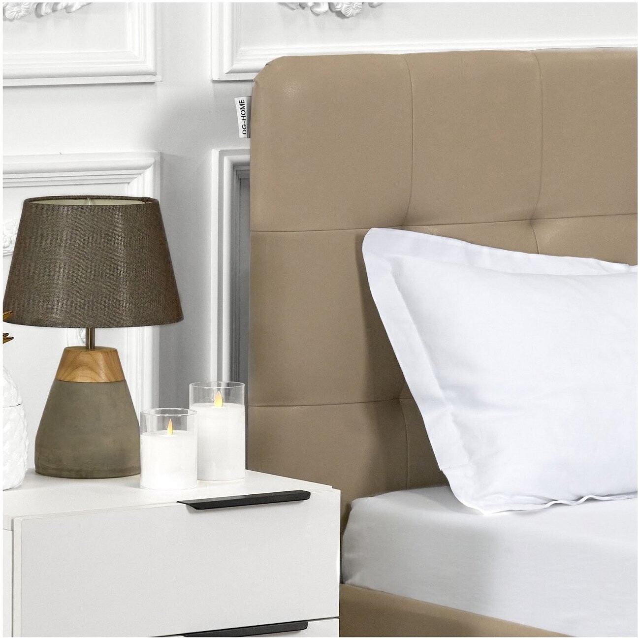 Кровать двуспальная с подъемным механизмом и ящиком для белья 180х200 бронзовая "Наоми" - изображение 4